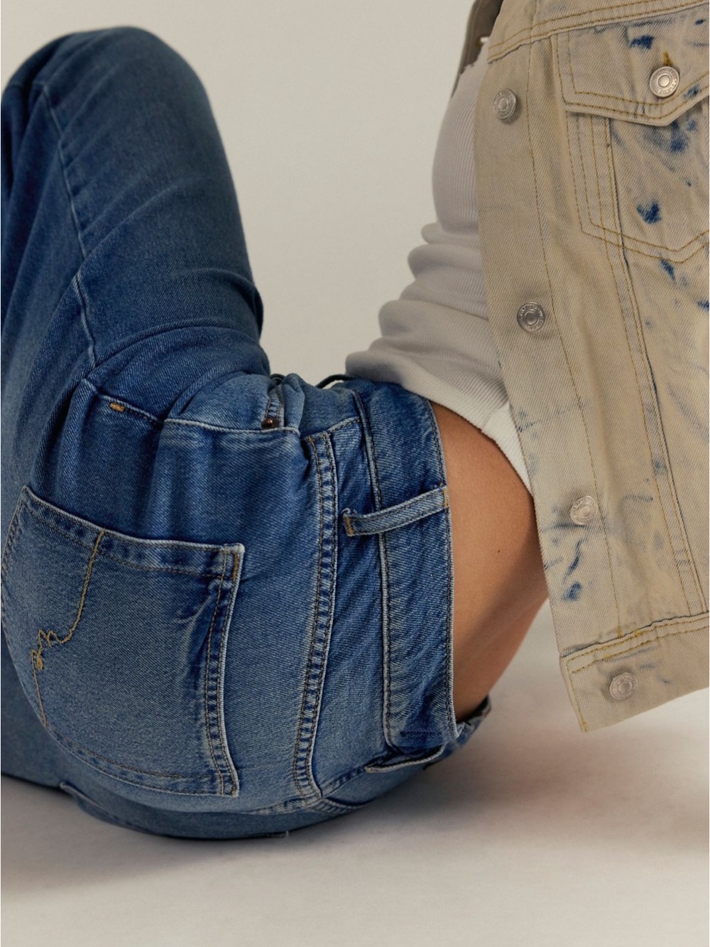 Free People We The Free Stride Straight’n Wide Jeans - Picture 2 of 7